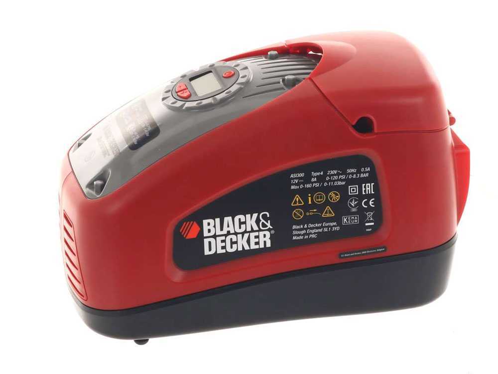 Black & Decker Asi300 Air Station Compressor 160Psi Type 2