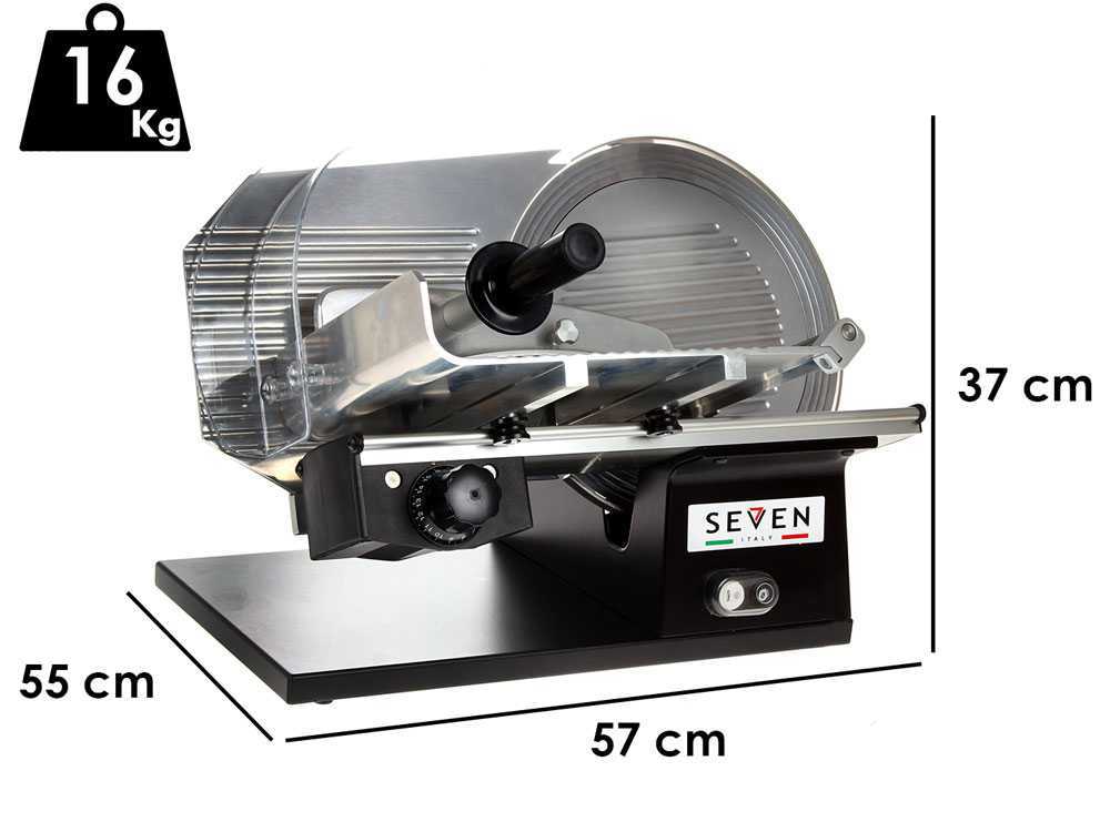 Seven Italy PS 300 Pro Black Meat Slicer best deal on AgriEuro