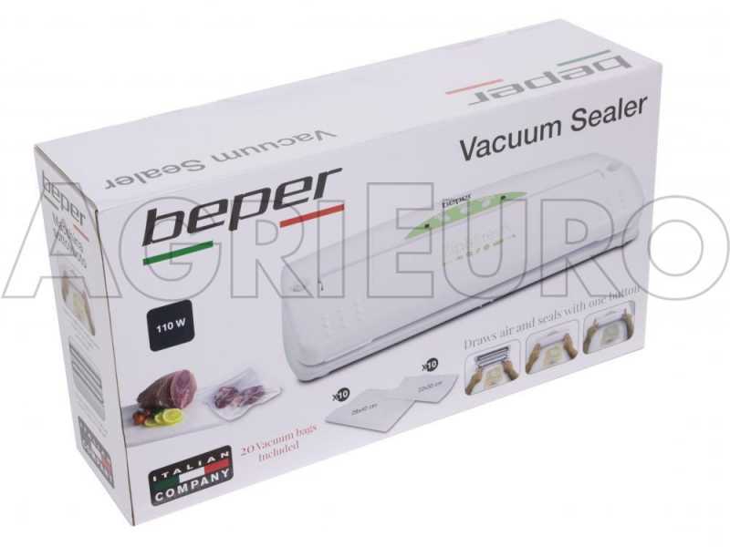 Beper 90.030 Automatic Vacuum Sealer - Compact Vacuum Packing Machine