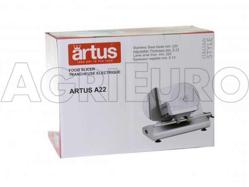 Artus AF22 - Meat Slicer with 220 mm removable blade - 150 W