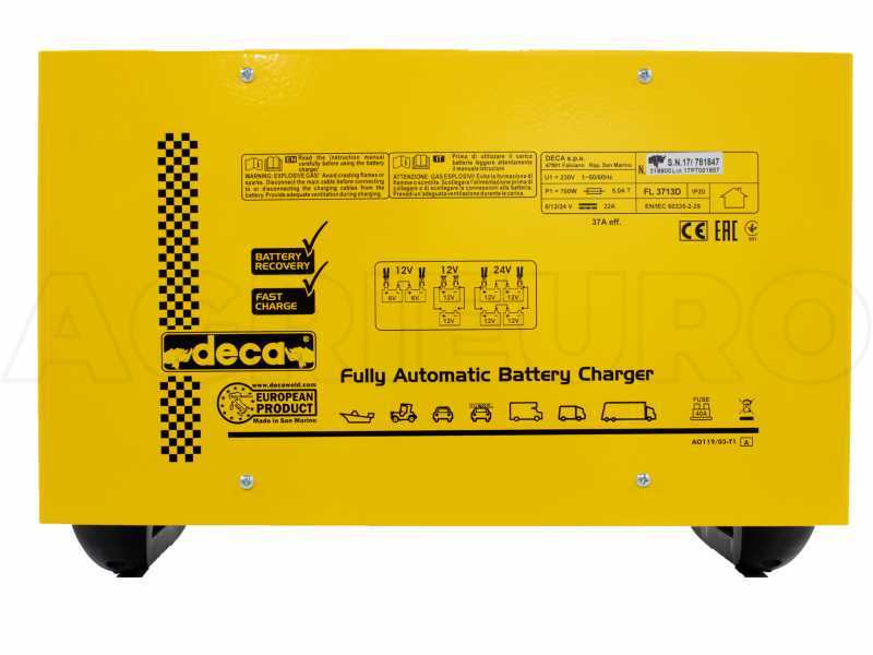 Deca FL 3713D Car Battery Charger - electronic charge control - single-phase power supply - 6-12-24V batteries