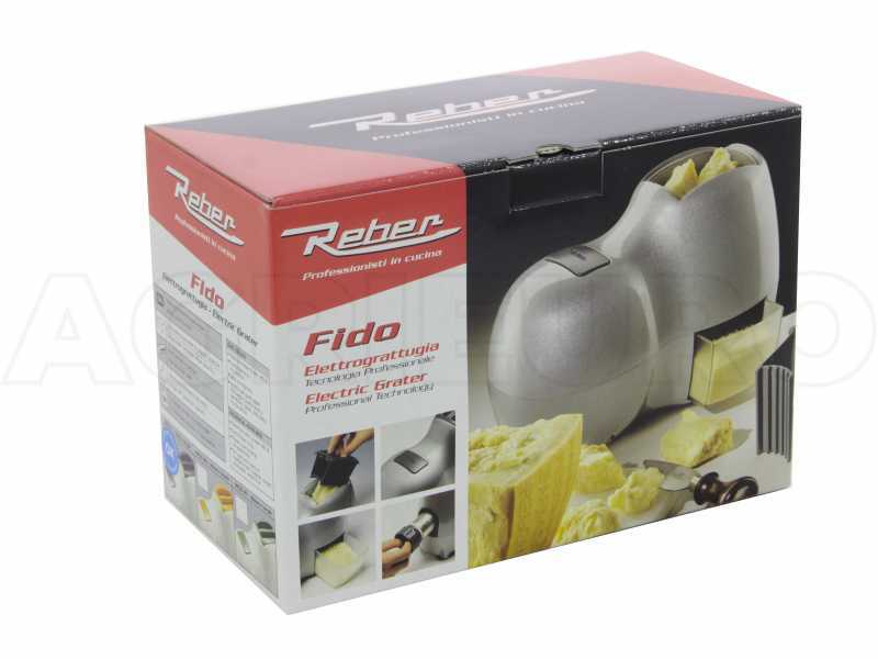 Reber Fido Silver 9250 NS Electric Benchtop Cheese Grater - 140W Motor