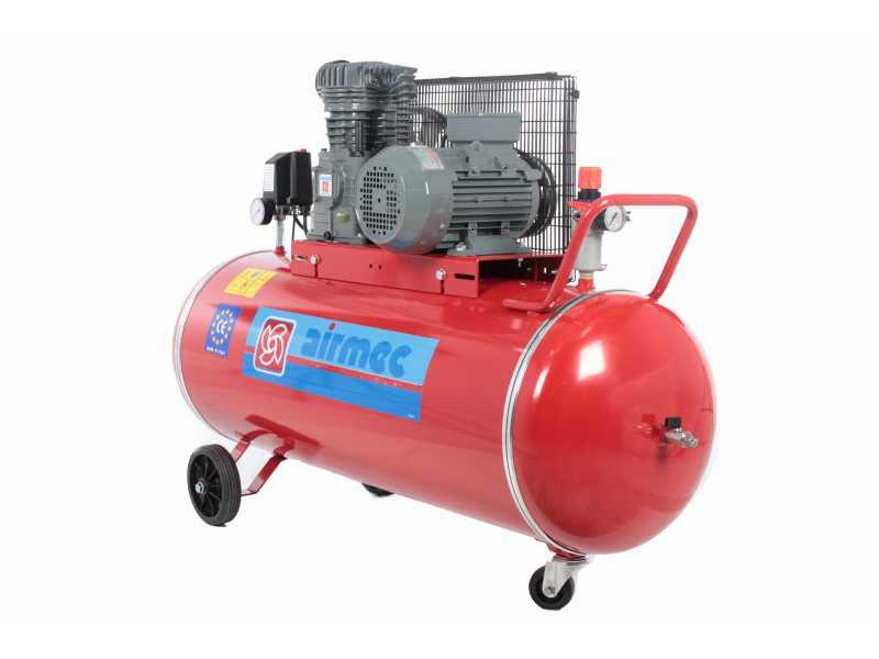 Airmec CR 204 K18+C TP - Belt-driven Air Compressor - Three-phase Electric Motor - 200L Tank