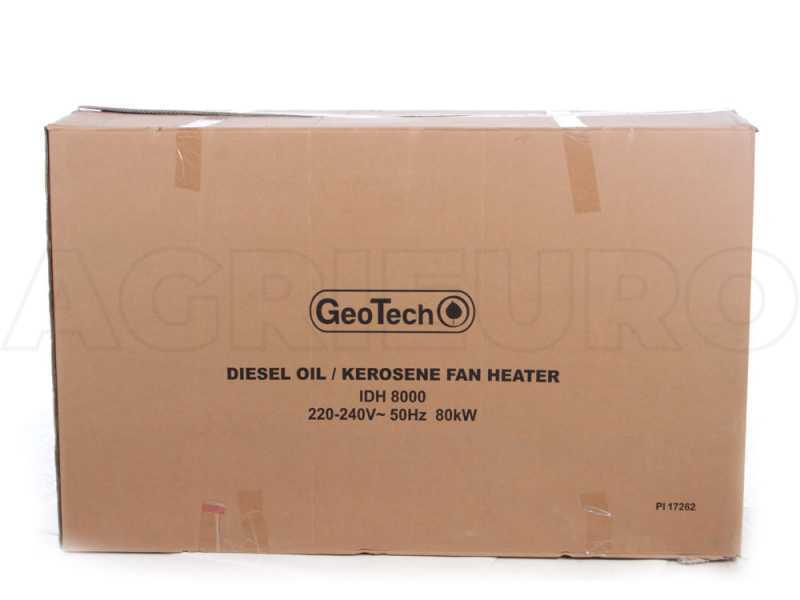 GeoTech IDH 8000 Indirect Diesel Hot Air Generator - Provided with trolley kit