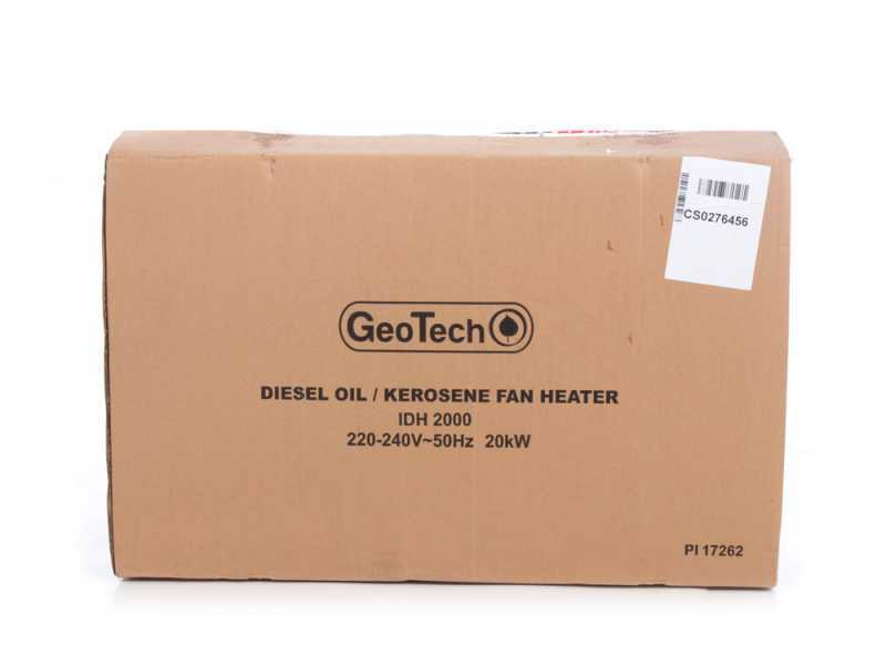 GeoTech IDH 2000 Indirect Diesel Hot Air Generator - Provided with trolley kit