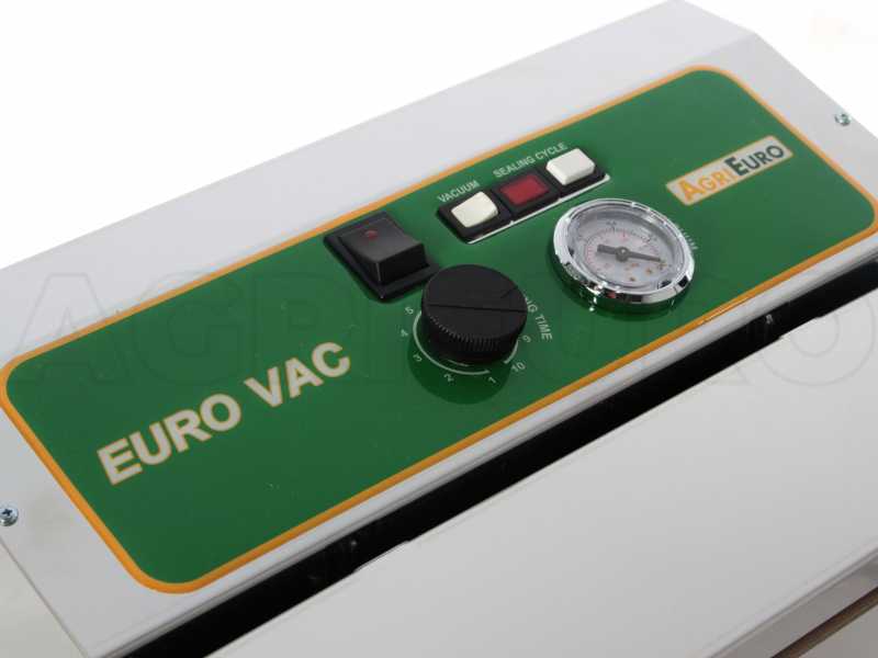 Euro VAC Manual Vacuum Sealer - Entirely Made in Stainless Steel