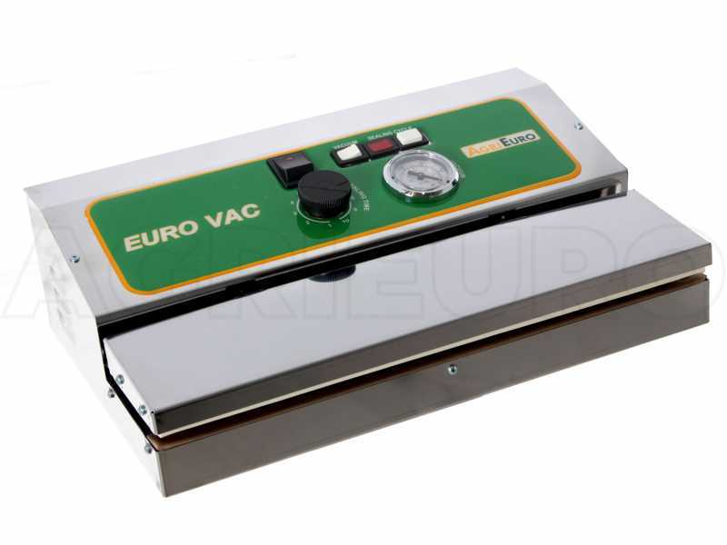 Euro VAC Manual Vacuum Sealer - Entirely Made in Stainless Steel