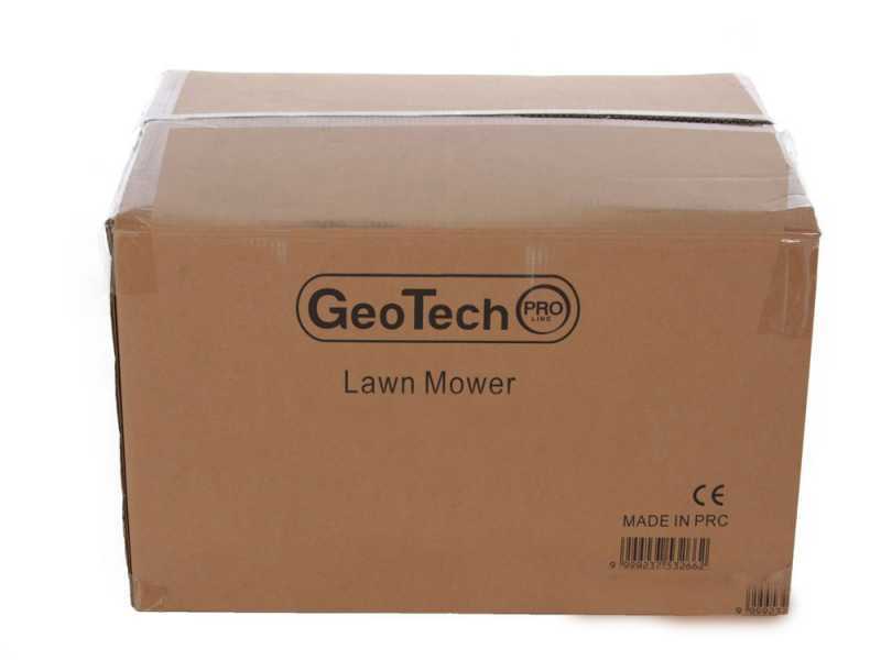 GeoTech Pro S47-3 BMSWG Self-propelled Petrol Lawn Mower, Single Front Pivoting Wheel - Loncin