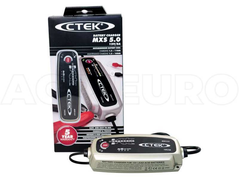 New CTEK MXS 5.0 12V Car Battery Charger & Conditioner 5 Year Warranty Flat