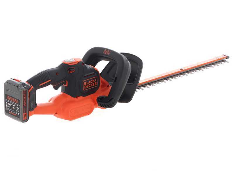 Cordless hedge trimmer GTC18502PC / 18 V / 2 Ah / 50 cm / PC, Black+Decker  - Battery hedge trimmers