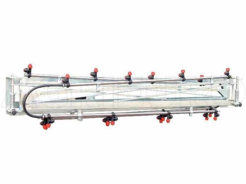 8 m galvanised steel mechanical weeding bar - 16 membrane jets