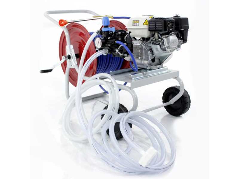 Manual Hose Reel complete with hose For Wolf Petrol Pressure