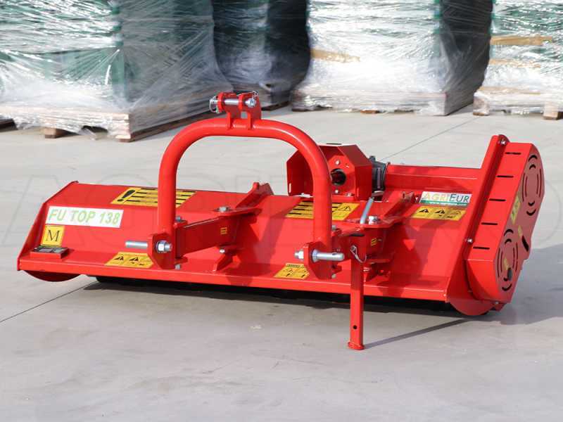 AgriEuro Fu TOP 164 M Tractor-mounted Flail Mower with Manual Shift - Light Series - 24 Hammer Flails