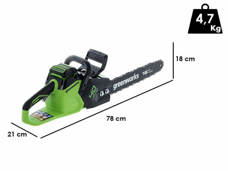 Greenworks GD40CS18 40V Electric Saw - 40 cm bar - 4.0A Battery