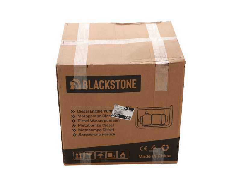 BlackStone BD 10000ES Diesel Water Pump, 100 mm Fittings - 4 inches - electric start - 14 L tank - Euro 5