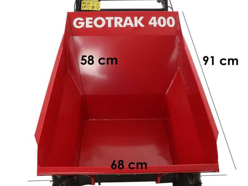 GeotechPro GEOTRAK 400 Power Wheelbarrow - Dumper Barrow 400 Kg -  4 Drive Wheels