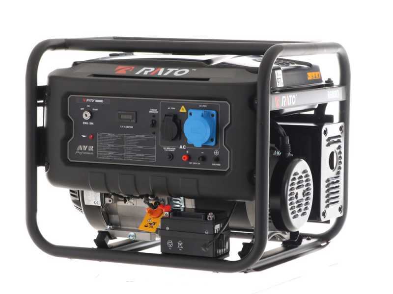 Rato R6000D AVR - Petrol power generator with AVR and electric start 6 kW - DC 5.5 kW Single-phase