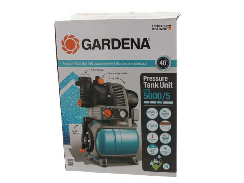 Gardena 5000/5 Eco Pump with Autoclave, 1100W , best deal on AgriEuro