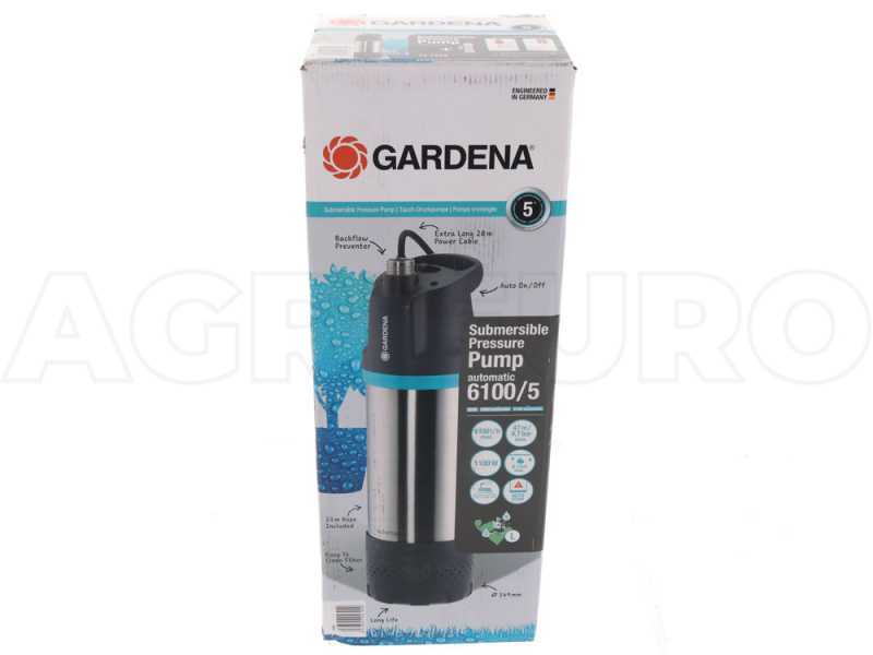 Gardena 6100/5 inox automatic Submersible Pressure Pump - 4.7 bar- clear water