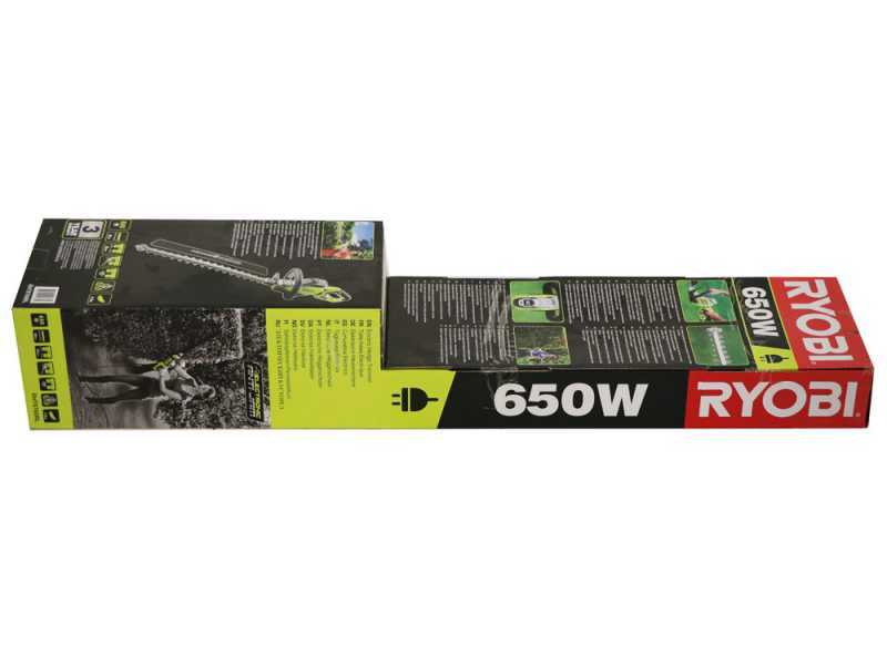 RYOBI 650W RHT6760RL electric hedge trimmer - 60cm blade - 30mm cut