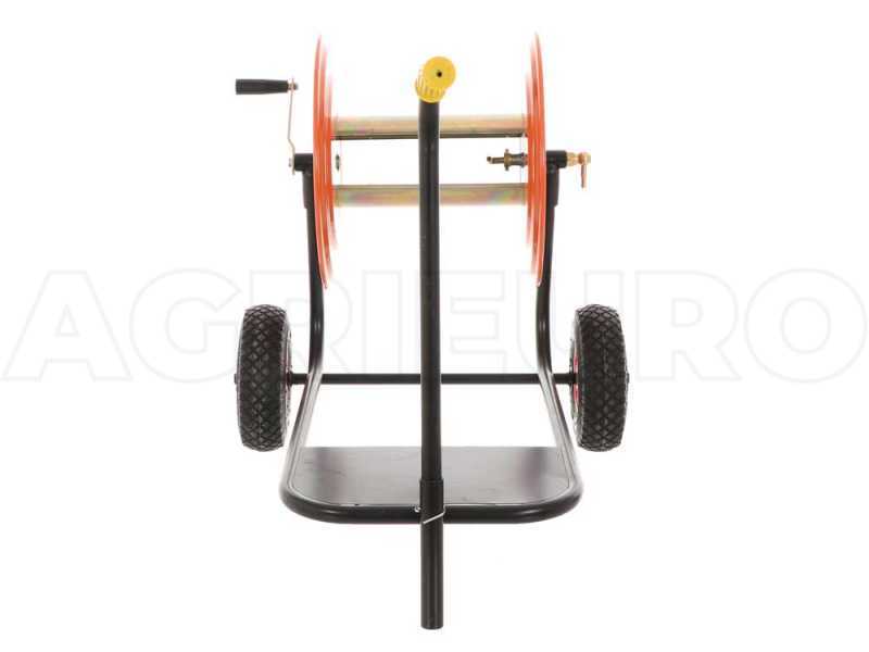 Hose reel cart 3/4 140m PROFESSIONAL - inflated wheels