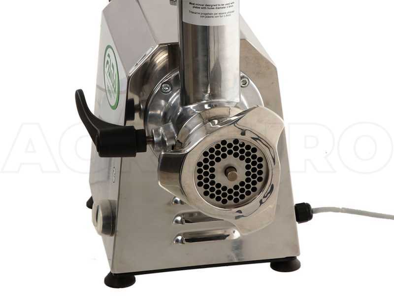 FAMA TC22AT Electric Meat Mincer - with Integrated Grater - Removable Grinding Unit in Food-grade Cast Iron - Three-phase - 400V / 1.5 hp