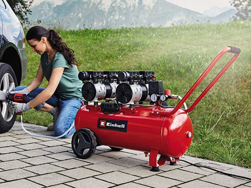 Einhell TE-AC 50 Silent - Electric Air Compressor - Wheeled and silenced 