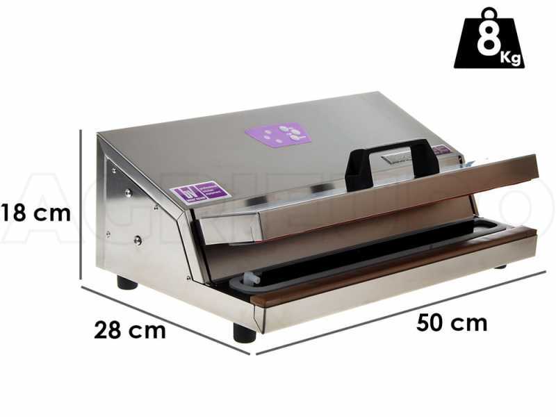 BesserVacuum FRESH 43 Stainless Steel Vacuum Sealer - Automatic Cycle