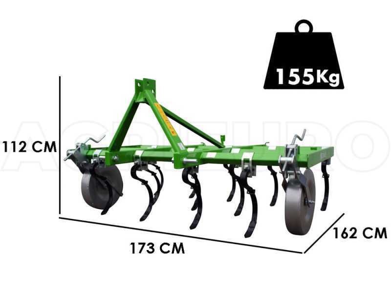 Bomet Dorado Spring Tine Cultivator - 11 Tines - 170 cm Working Width