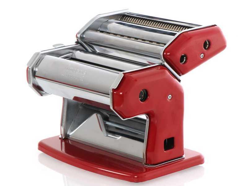 Imperia Pasta Maker Machine, Red, Made in Italy - Heavy Duty Steel