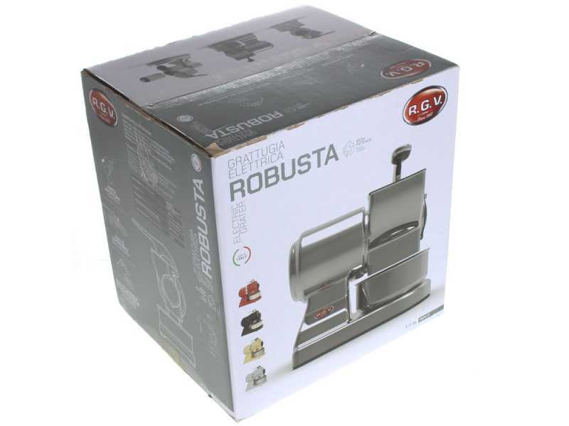 RGV Robusta Silver Electric Benchtop Cheese Grater - Die-cast Aluminium - 450W