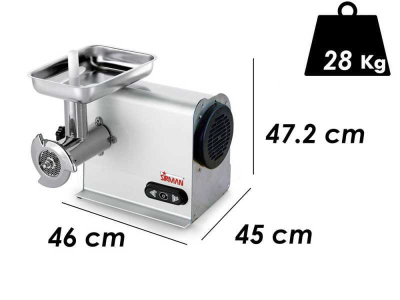 Sirman TC 22 Dakota FX Electric Meat Mincer - in Stainless Steel and Aluminium - 750 Watt