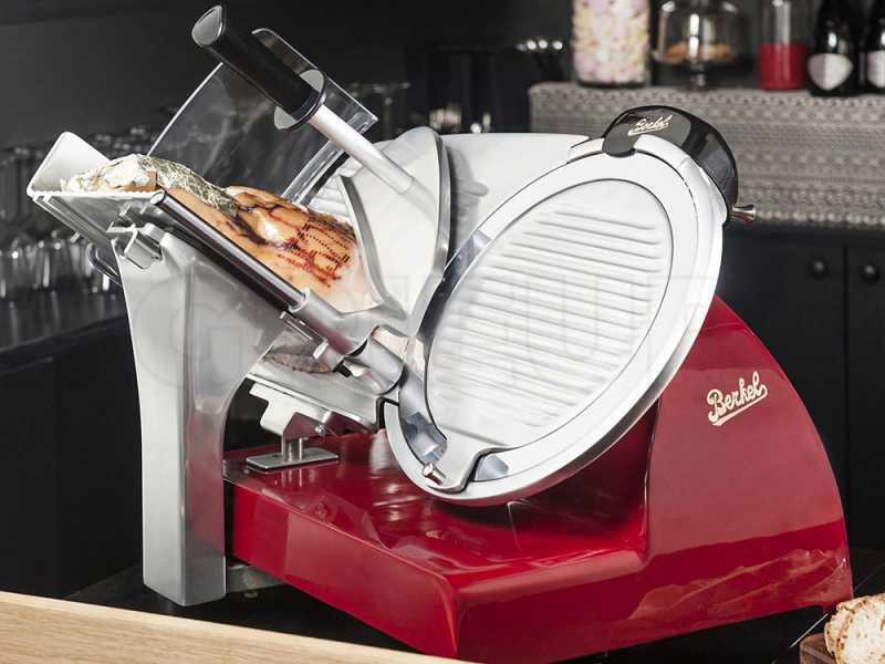 Berkel Red Line 300 Red - Meat Slicer with 300 mm Chrome-plated Steel Blade