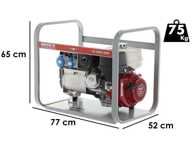 MOSA GE 7000 HBM - Petrol power generator with AVR circuit board 6 kW - DC 5 kW Single-phase