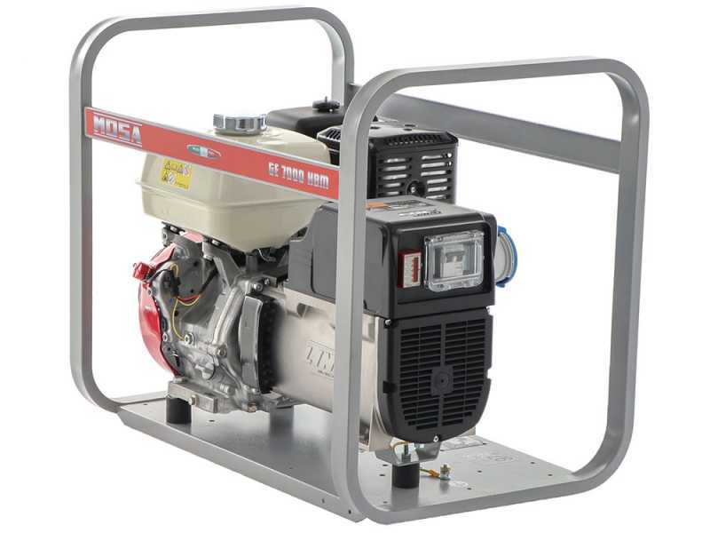 MOSA GE 7000 HBM - Petrol power generator 6 kW - DC 5 kW single phase