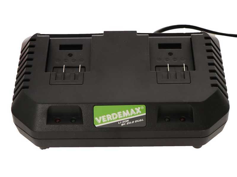 Verdemax SAR40 Leaf Blower - Garden Vacuum - 24 V - 2 Batteries 20 V 2.5Ah