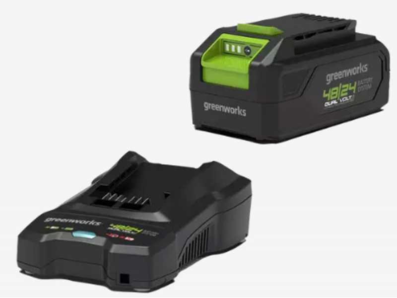 greenworkstools-24V 4.5 Cordless Battery Brushless Angle Grinder w/ 4.0Ah USB Battery & Charger