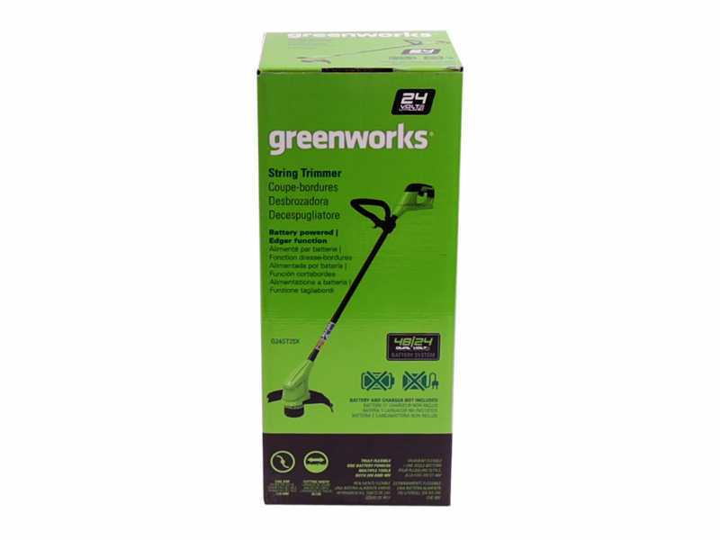 Greenworks G24LT28 - Battery-powered Edge Trimmer - 24V 4Ah