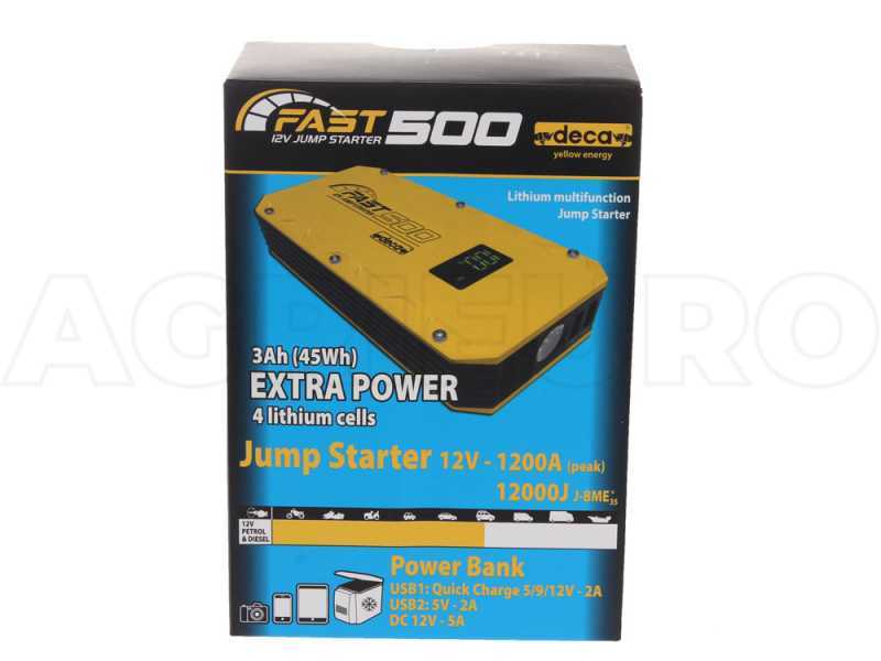 Deca Fast 500 Multifunctional Portable Starter and Power Bank 