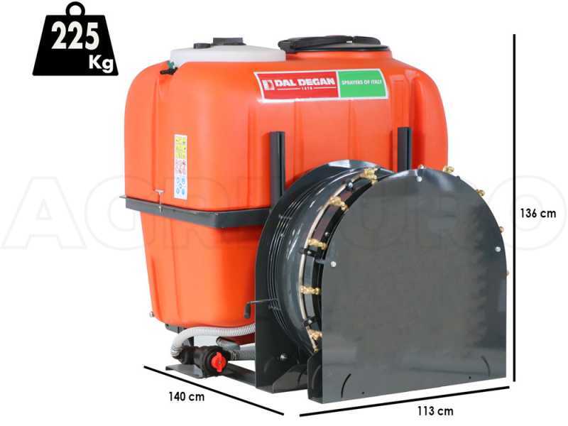 Dal Degan VOLKAN EXTRA 600L - Tractor-Mounted Mist Blower for Spraying - APS 71 Pump