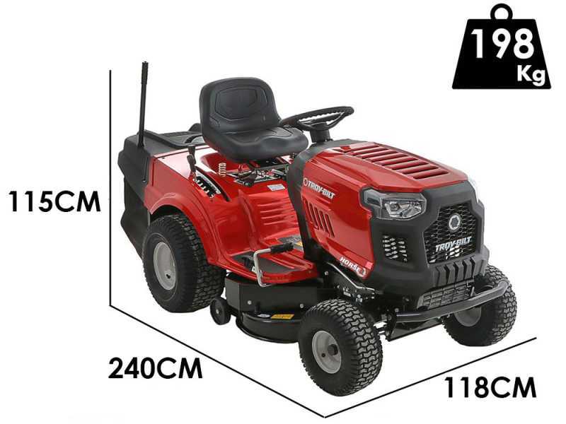 MTD Horse 105T-R Troy Bilt Riding-on MOwer - Hydrostatic Transmission - Grass Collector