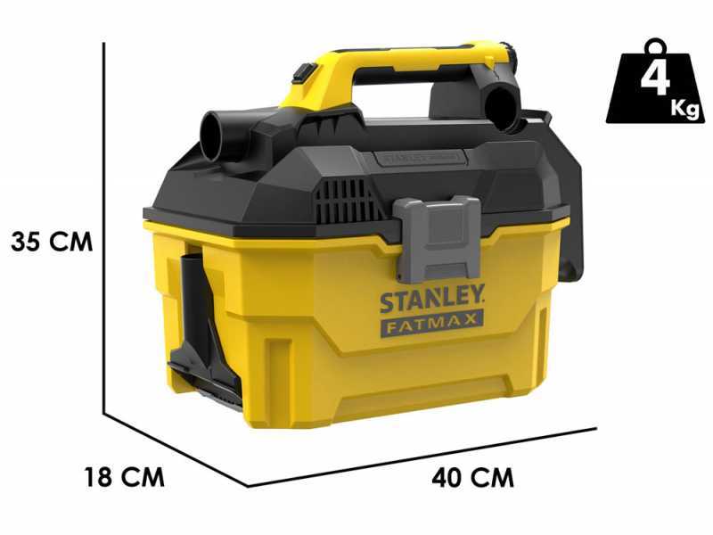 Stanley V20 SFMCV002B-XJ - Portable Battery-Powered Wet and Dry Vacuum Cleaner - WITHOUT BATTERY AND CHARGER