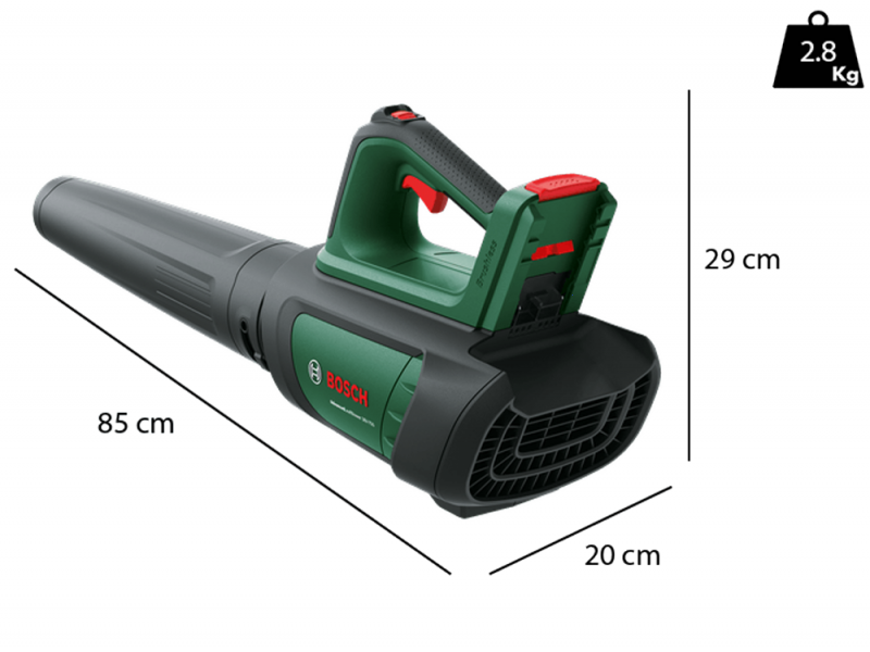 Bosch Advanced Leaf Blower 36V-750 - Battery-Powered Electric Leaf Blower - BATTERY AND BATTERY CHARGER NOT INCLUDED