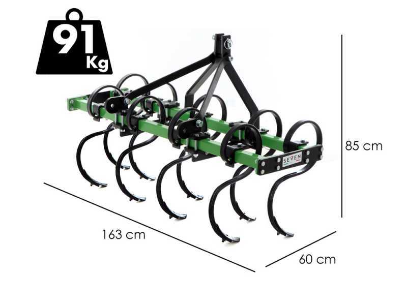 Seven Italy Vibropac Vibro Cultivator 160cm - 9 Tines - 160cm Working Width