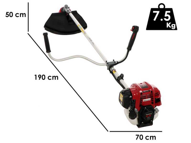 EuroMech HO 50 C - 4-stroke petrol brush cutter with handlebar - Honda GX50 engine