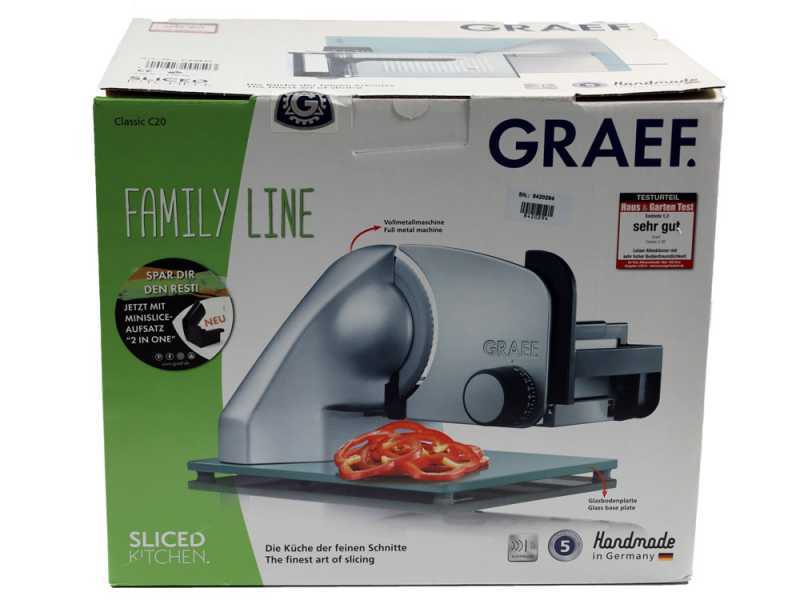 GRAEF CLASSIC C20 Silver - Meat Slicer with 170 mm blade