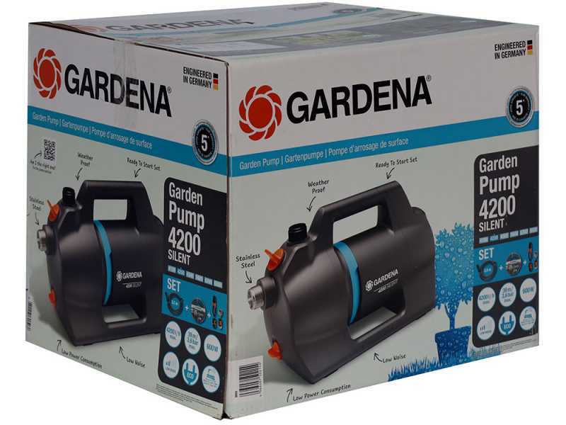 Gardena 4200 Silent - Electric garden watering pump - 600 W - Hose and fitting kit