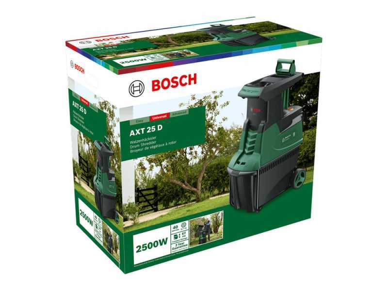 Bosch AXT 25 D - Electric garden shredder - 53 L Collection basket
