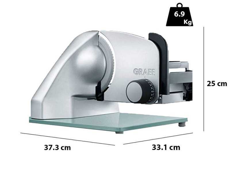 GRAEF CLASSIC C20 TWIN Silver - Meat Slicer with 170 mm blade