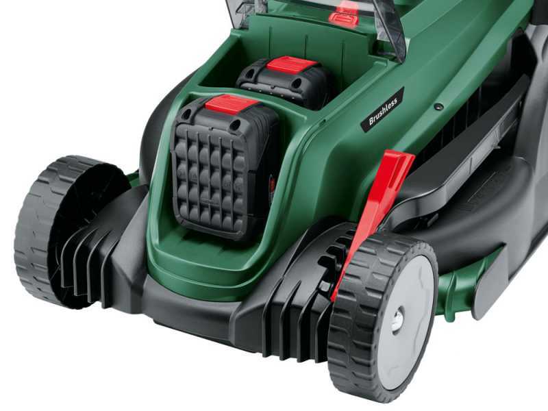 BOSCH UniversalRotak Battery-Powered Electric Lawn Mower 2x18V-37-550 - BATTERY AND BATTERY CHARGER NOT INCLUDED